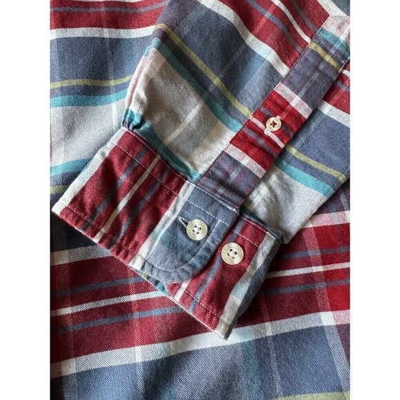 Brooks Brothers Red Fleece Plaid Button-Down Shirt Large 100% Cotton - Picture 2 of 6